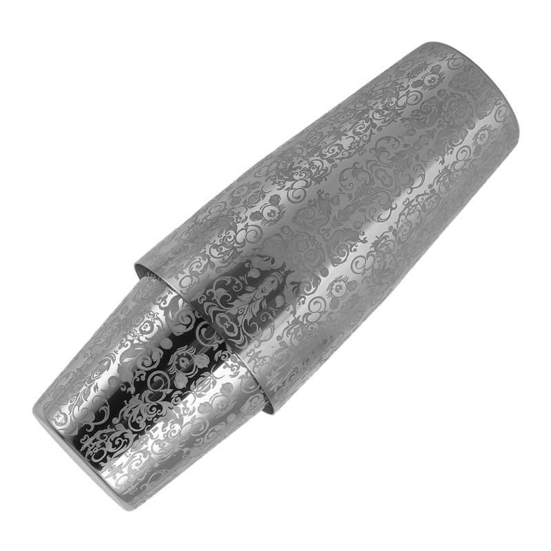Stainless Steel Cocktail Shaker Engraved Martini Shaker Silver Japanese American