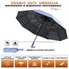 DryDay Umbrella Travel Umbrellas for Rain - Large 46" Windproof