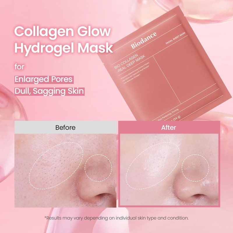 BIODANCE Bio-Collagen Real Deep Hydrogel Mask Set (4 Sheets) –