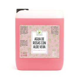 Agua De Rosas Con Áloe Vera Facial Productos Mart Mexico 5 Litros                                                                                     