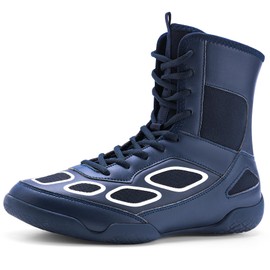WESHIRUN - Zapatos de lucha para hombre, zapatillas de boxeo, 27 cm, Azul