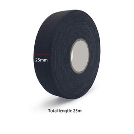 Aoktorkit Hockey Tape,Black Hockey Stick Tape,Hockey Tape with Non Slip Grip,Sports Stretch Bandage,25MM*25M Self-Adehesive Grip Tape for Ice Hockey,Golf,Badminton