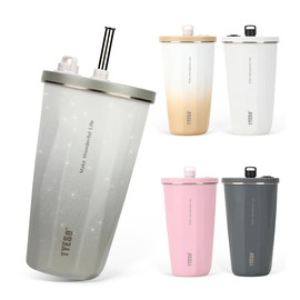 TYESO Tumbler with Straw, 2025 Upgraded Version