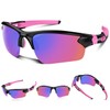 Polarized Sports Sunglasses for Men Women Youth Baseball Cycling Running