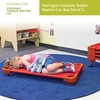 Pearington Stackable Toddler Naptime Cot, Red (Set of 5)