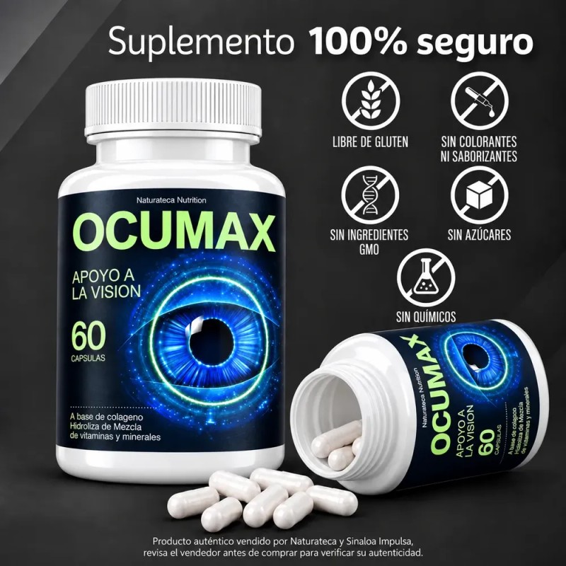 Ocumax 120 Cápsulas Luteina Zeaxantina Vitamina A Zinc