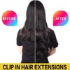 TTPSRY Extensions Clip in Extensions für Damen Ponytail Extension 56cm