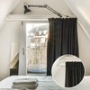 Newtay 4 Sets Angled Shower Rod Mount for Sloped Walls