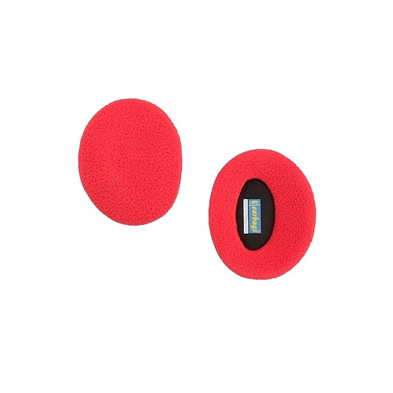 Earbags Ear Warmers Standard, Red, M, Fleece