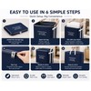 2 Pack Large Non-Woven Fabric Clothes Storage Bag Organizer with