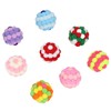 8pcs Cat Ball Toys Elastic Soft Colorful Interactive Chasing Chewing