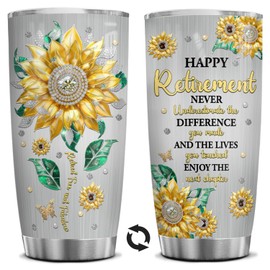 FROOBLEQUIRK 20 oz Retirement Tumbler for Women, Retirement Cups for Women, Retirement Mugs for Women 2024, Retired Cup, Retirement Gifts for Coworker, Teacher, Doctor, Nurse, Sister, Mom & Friends