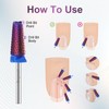 5 in 1 Cross Cut Nail Drill Bit, Tungsten Carbide