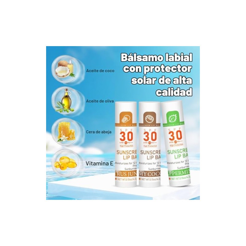 VISRIE Spf 30 Bálsamo Labial Con Protector Solar, Bálsamo Labial
