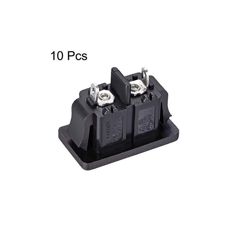 uxcell C8 Panel Mount Plug Adapter AC 250V 2.5A 2