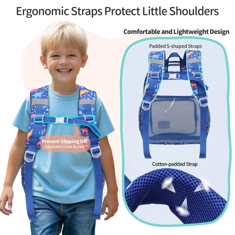 BrainyBees Clear Backpack for Boys - 15 Inch Heavy Duty