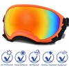 Large Dog Sunglasses with Adjustable Strap UV Protection, Winproof Dog