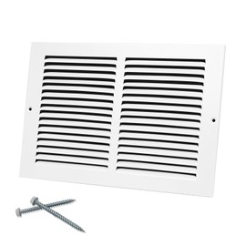 Howeall 10"W x 8"H [Duct Opening Size] Steel Return Air Grille, Air Return Vent Cover for Ceiling and Sidewall - HVAC Air Vent Covers - [Outer Dimensions: 11.75"W x 9.75"H]