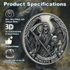 RYUKENLM 5 Pack of Memento Mori Memento Vivere Coin 3D