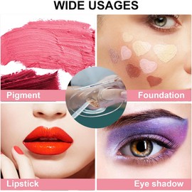 FILFEEL Paleta de Maquillaje, Paleta de Mezcla de Cosméticos Acrílicos con Varilla Mezcladora, de Mezcla de Artista de Maquillaje Profesional para Base, Lápiz Labial, Sombra de