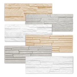 Marbet Polystyrene EPS Wall Paneling - Stone Look Wall Cladding for Indoor Use - (0.52 m², Rock Beige) Stone Wall Design Panels Panels 3D Living Room