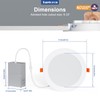 Recessed Lighting 6 Inch RGBCW Color Changing Canless LED Recessed