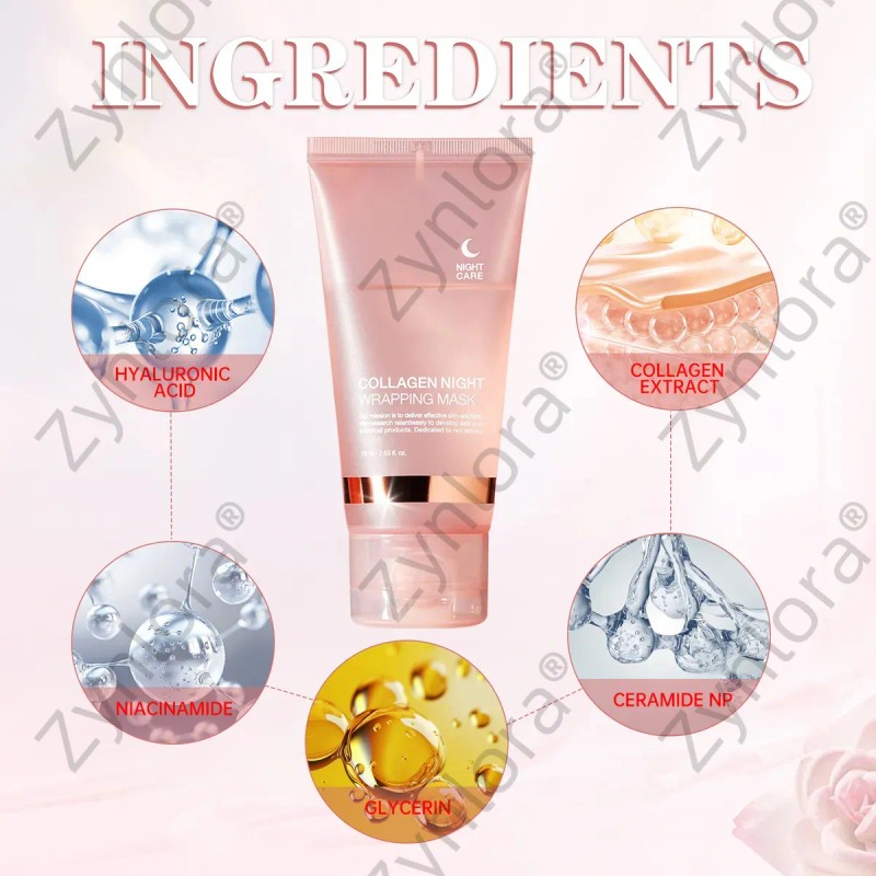 Gel Mascarillas Faciales Colágeno Nocturna