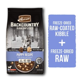 Merrick Backcountry Raw Infused Grain Free Dry Dog Food Puppy Recipe - 4 lb. Bag