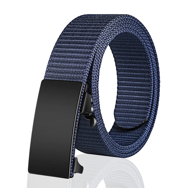 Cinturón de malla de trinquete para hombre, cinturón de hebilla