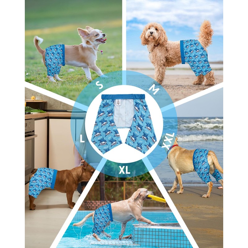 CuteBone Dog Swim Trunks Swimsuit Durable & Comfortable - Quick-Dry,