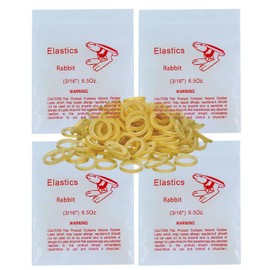 400 pack Orthodontic Elastics Dental Rubber Bands Intraoral Elastic Bands (Heavy, 6.5 Oz, 3/16'' (4.8mm))