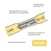 250 conectores termorretráctiles de 12-10 AWG, conectores de cable eléctrico