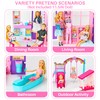 Style Shine Doll House Portable & Foldable Dollhouse w/ 60+