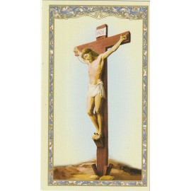+Holy Card~"Prayer Before A Crucifix" *Prayer on Back-  (HC10-S1}