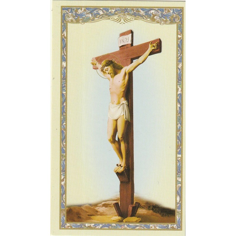 +Holy Card~"Prayer Before A Crucifix" *Prayer on Back- (HC10-S1}