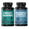 Kit 1 Multivitaminico Hombre + 1 Magnesio Complex Sabor Sin