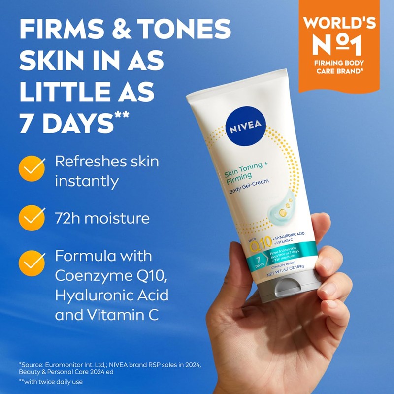 NIVEA Skin Firming & Toning Gel Cream, 6.7 Ounce