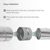 Vent Systems 10'' Inch Galvanized Steel Duct Connector - Round