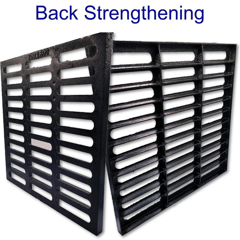 MOSINSBO Cast Iron Drain Grate 24x24 in, B-Class 28100 lbs