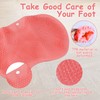 Shower Foot Scrubber Mat, Pink Silicone Shower Foot Scrubber, with