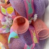 What A Mesh by Diana Plaid Pastel Bunny Handmade Deco