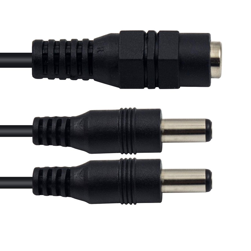 Duttek CCTV Power Splitter Cable, DC 5.5 x 2.1 mm,