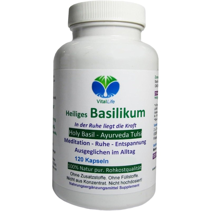 26700-120 Tulsi Basic, 120 Capsules, Holy Tulsi Basic, Ayurveda "Indian