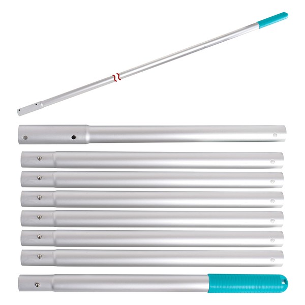 U.S. Pool Supply 10.5 Foot Aluminum Telescopic Swimming Pool Pole