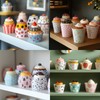 sourcing map 50Pcs Paper Baking Cups 6oz Brown Kraft Paper