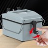 2500V Insulation Tester Hand Crank Ground Ohm Meter Aluminum Case