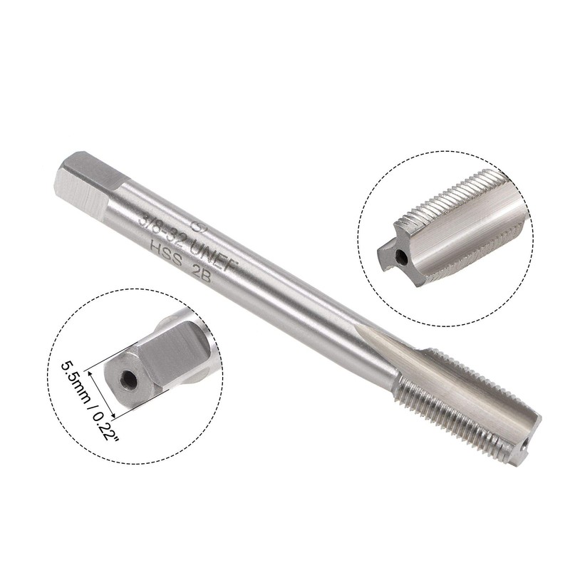 sourcing map 3/8"-32 UNEF Tap and Die Set, HSS Machine