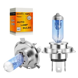 NUROTA H4 Halogen Headlight Bulb 12V 60/55W, 4000K Warm White, Perfect Fit for Car Headlights, Pack of 2