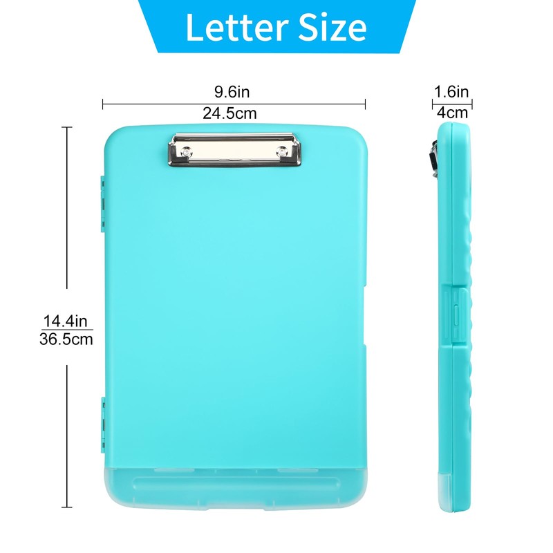 DMFLY Clipboard with Storage, Heavy Duty Clipboards with Pen Holder,