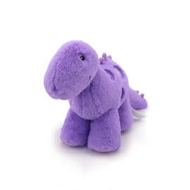 MR ViviCare 10 inches Lavender Dinosaur Microwaveable Stuffed Animals, Purple Flaxseed Plush Toys
